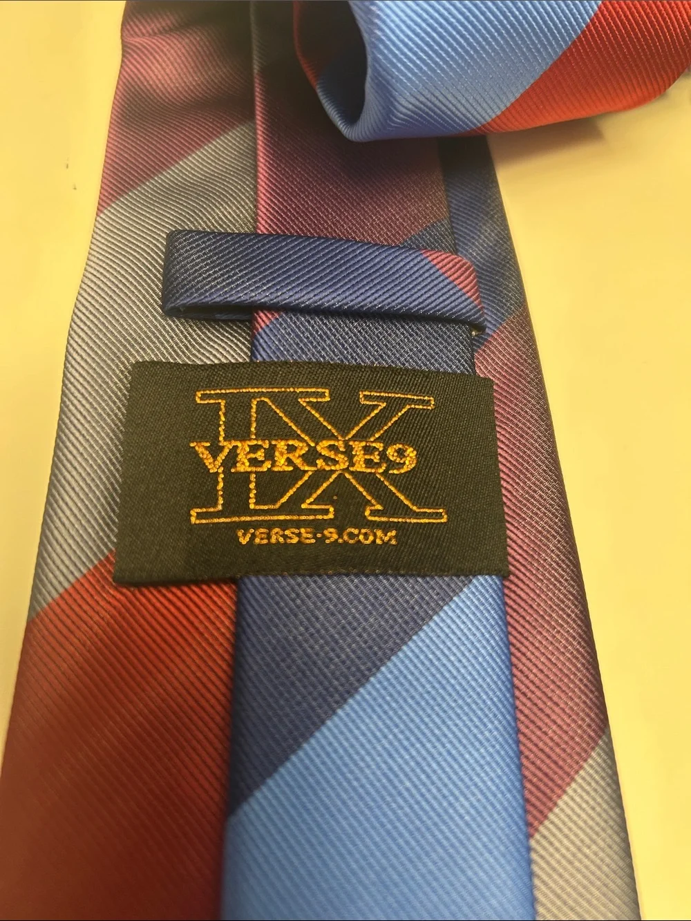 Verse 9- Men's Multicolor Patterned Necktie Set - Blue, Pink, Yellow, Green